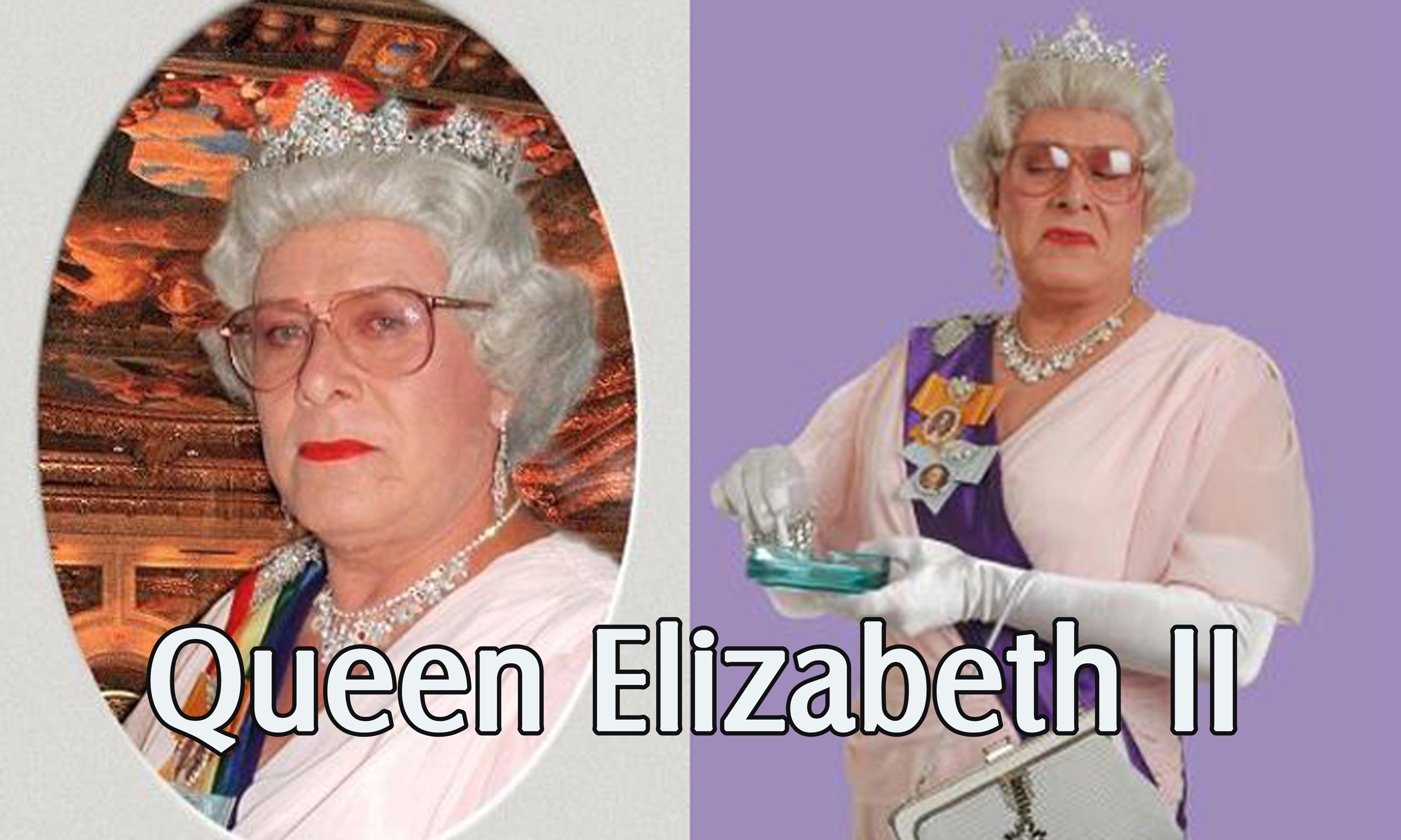 Queen Elizabeth II, Bill Monroe, lookalike,